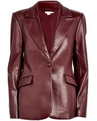 GOOD AMERICAN - Faux Leather Sculpted Blazer - Lyst
