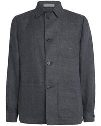 Corneliani - Linen-Wool Overshirt - Lyst