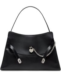 McQueen - Maxi Calfskin Locke Top-Handle Bag - Lyst