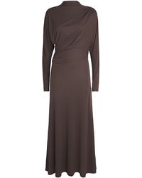 RETORI - Jersey Draped Maxi Dress - Lyst