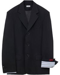 Loewe - Wool-Blend Layered-Cuff Blazer - Lyst