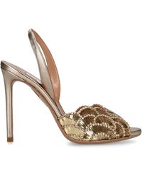 Aquazzura - Leather Ce Soir Mules 75 - Lyst