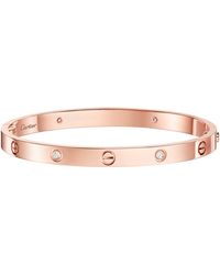 Cartier - Medium And Diamond Love Bracelet - Lyst