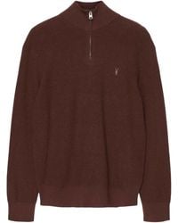 AllSaints - Funnel-Neck Aspen Sweater - Lyst