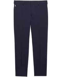 Prada - Stretch-Wool Light Trousers - Lyst