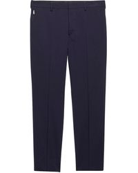 Prada - Stretch-Wool Light Trousers - Lyst