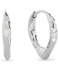 Monica Vinader - Sterling Mv Siren Tapered Huggie Earrings - Lyst