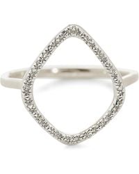 Monica Vinader - Sterling And Diamond Riva Kite Ring - Lyst