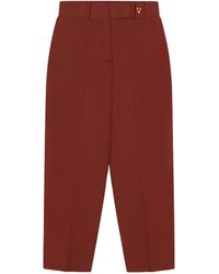 Aeron - Cropped Straight Madeleine Trousers - Lyst