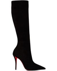 Christian Louboutin - Miss Z Botta 100 Suede Boots - Lyst