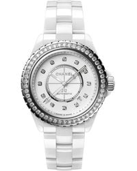 CHANEL - Ceramic, Steel And Diamond J12 Calibre 12.1 Watch - Lyst