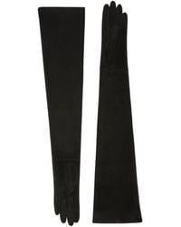 Max Mara - Lamb Suede Long Gloves - Lyst