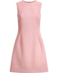 Dolce & Gabbana - Virgin Wool Mini Dress - Lyst