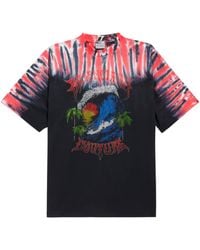 Balenciaga - Cotton Tie-Dye Printed T-Shirt - Lyst