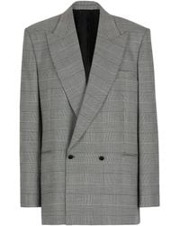 Balmain - Wool-Blend Prince Of Wales Blazer - Lyst