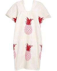 Pippa Holt - Embroidered Pineapple Mini Kaftan - Lyst