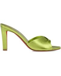 Christian Louboutin - Fanny Slide Nappa Leather Mules 85 - Lyst