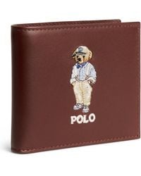 Polo Ralph Lauren - Leather Polo Bear Bifold Wallet - Lyst