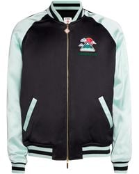 CASABLANCA - Satin Embroidered Bomber Jacket - Lyst