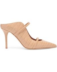 Malone Souliers - Croc-Embossed Leather Maureen Heeled Mules 85 - Lyst