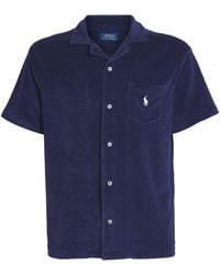Polo Ralph Lauren - Cotton-Blend Terry Short-Sleeve Slim Shirt - Lyst