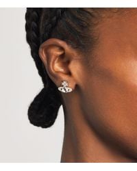 Vivienne Westwood - Crystal Ondina Stud Earrings - Lyst