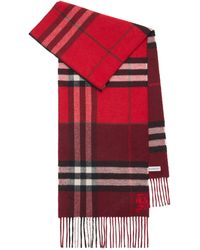 Burberry - Cashmere Contrast Check Scarf - Lyst