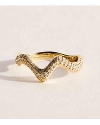SHAY - And Diamond Wave Ring - Lyst
