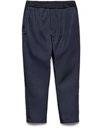 Prada - Cotton-Re-Nylon Straight Trousers - Lyst