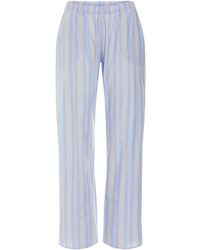 Hanro - Cotton Striped Sleep & Lounge Pyjama Trousers - Lyst