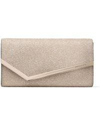 Jimmy Choo - Glitter Emmie Clutch Bag - Lyst