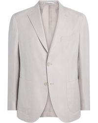 Eleventy - Cashmere-Silk Single-Breasted Blazer - Lyst