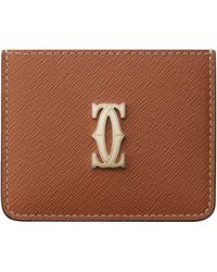 Cartier - Leather C De Card Holder - Lyst