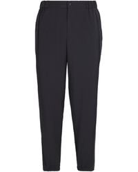 Emporio Armani - Virgin Wool Cuffed Trousers - Lyst