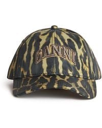 Ganni - Embroidered Logo Baseball Cap - Lyst