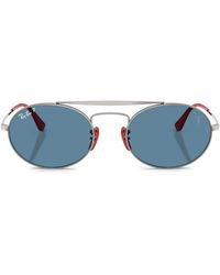 Ray-Ban - Metal Polarised+ Lenses Oval Sunglasses - Lyst