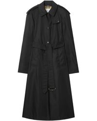 Burberry - Long Nylon Hooded Car Coat - Lyst