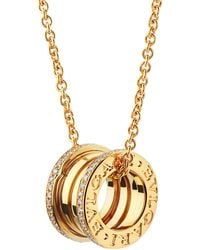 BVLGARI - And Diamond B.Zero1 Pendant Necklace - Lyst