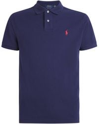 Polo Ralph Lauren - Cotton Mesh Custom-Fit Polo Shirt - Lyst