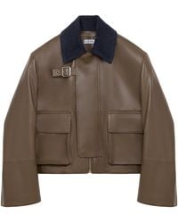 Loewe - Lambskin Aviator Jacket - Lyst