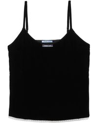 Prada - Velvet Tank Top - Lyst