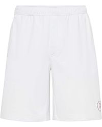 Brunello Cucinelli - Cotton Logo Bermuda Shorts - Lyst