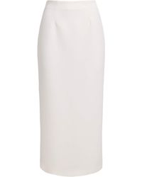Roland Mouret - Crepe Midi Pencil Skirt - Lyst