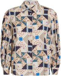 Weekend by Maxmara - Cotton Patchwork Shirt - Lyst