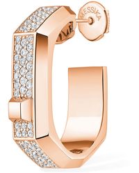 Messika - Moderniste Medium And Diamond Single Hoop Earring - Lyst