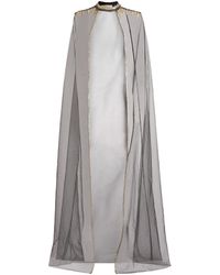 Cucculelli Shaheen Arrows Tulle Cape - Black