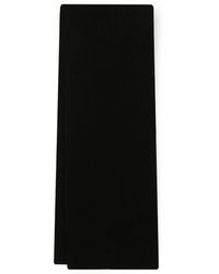 Dolce & Gabbana - Wool-Cashmere Rib Scarf - Lyst
