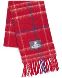 Vivienne Westwood - Alpaca-Blend Check Orb Scarf - Lyst