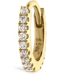 Maria Tash - 6.5mm Yellow Gold And Diamond Eternity Earring - Lyst