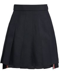 Thom Browne - Pleated Mini Skirt - Lyst